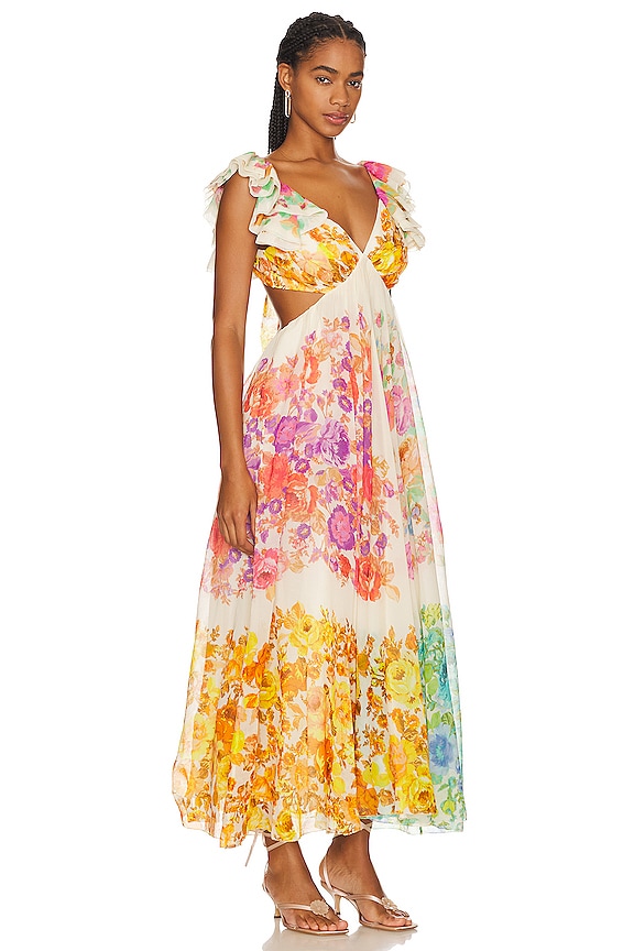 view 2 of 3 VESTIDO MIDI RAIE in Multi Floral