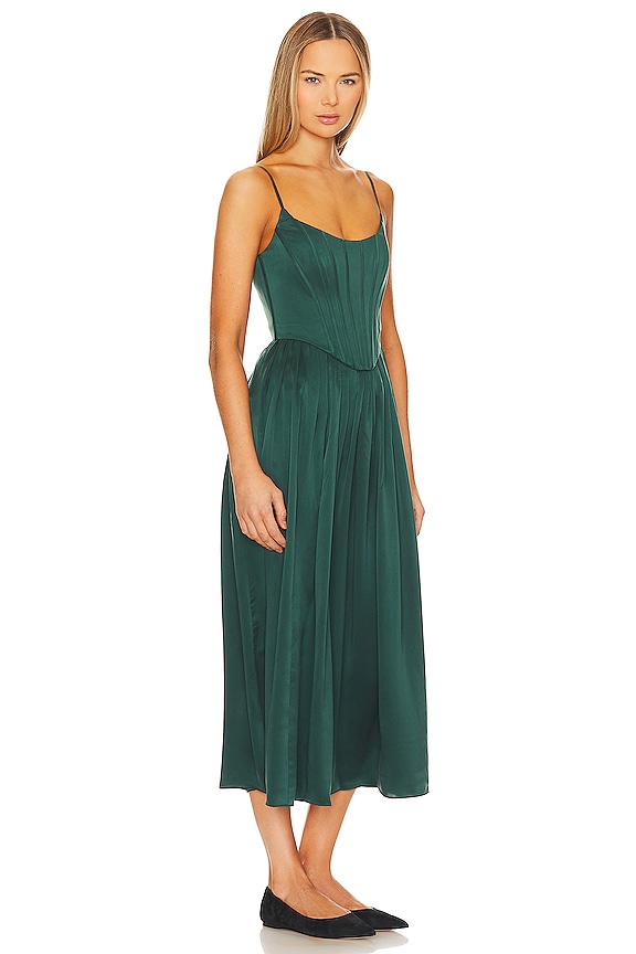 view 2 of 3 Corset Dress in Jade