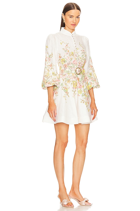 view 2 of 4 Matchmaker Buttoned Mini Dress in Ivory & Coral