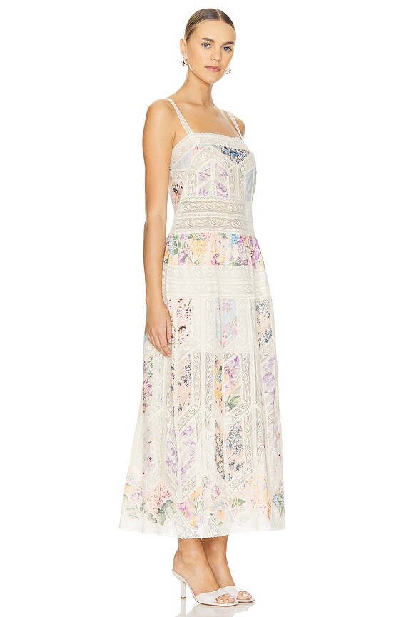 view 2 of 4 Halliday Lace Trim Slip Dress in Spliced