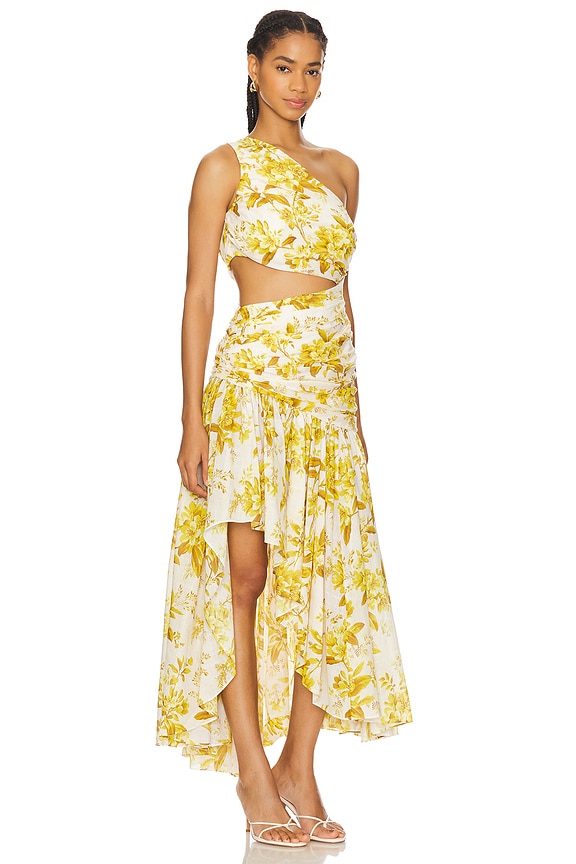 view 2 of 3 GOLDEN アシンメトリードレス in Yellow Toile Floral