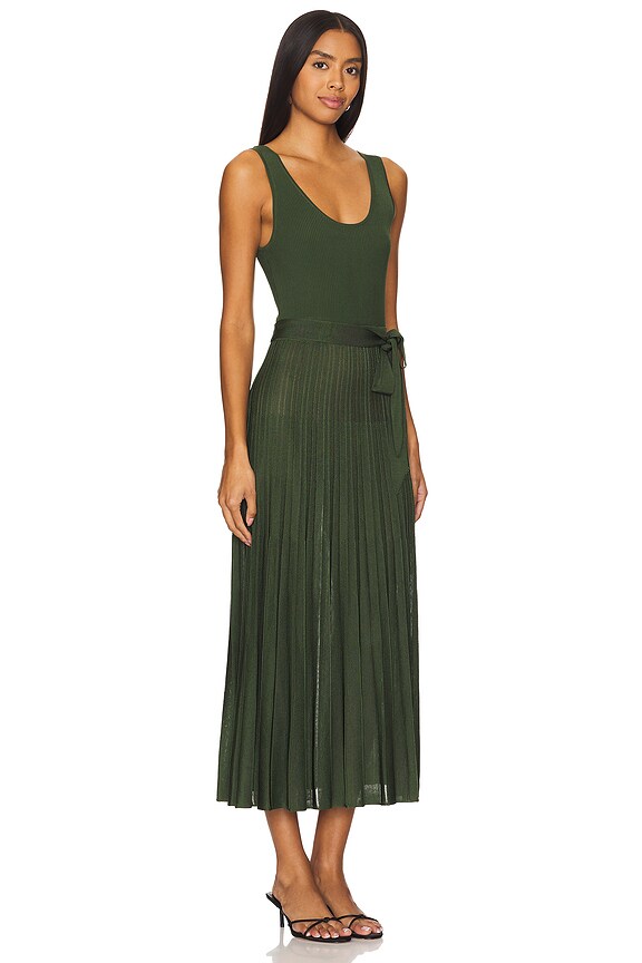 view 2 of 3 Illustration Scoop Midi Dress in Forest