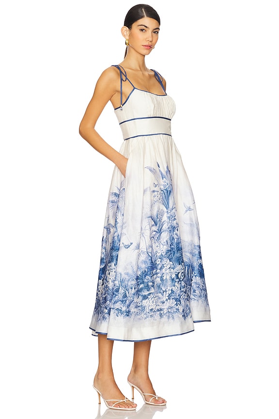 view 2 of 3 VESTIDO WYLIE PICNIC in Blue Palm