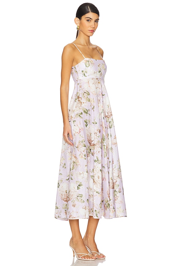 view 2 of 3 Acacia Bandeau Midi Dress in Lilac Floral