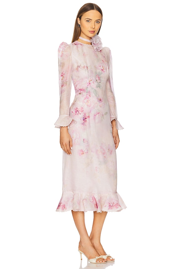 view 2 of 3 Crush Flower Midi Dress in Pink Floral