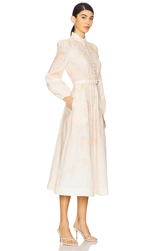 view 2 of 3 Crush Buttoned Midi Dress in Ciara Floral