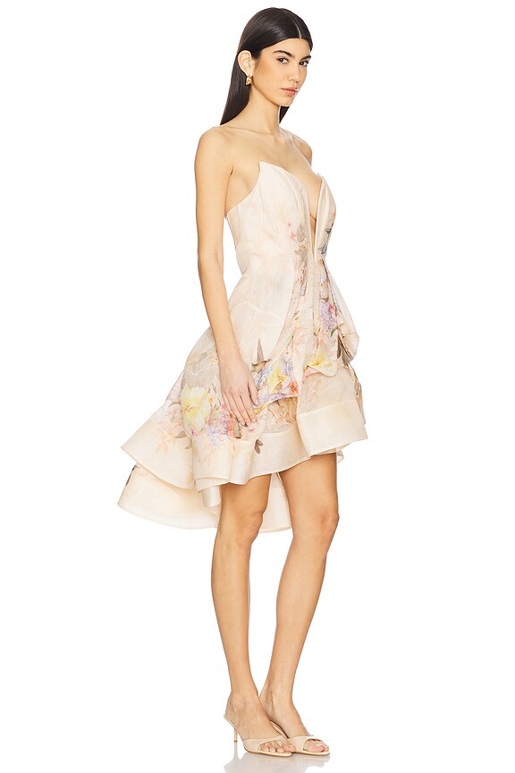 view 2 of 4 MINIVESTIDO DRAPEADO ILLUMINATE in Ivory Tropical