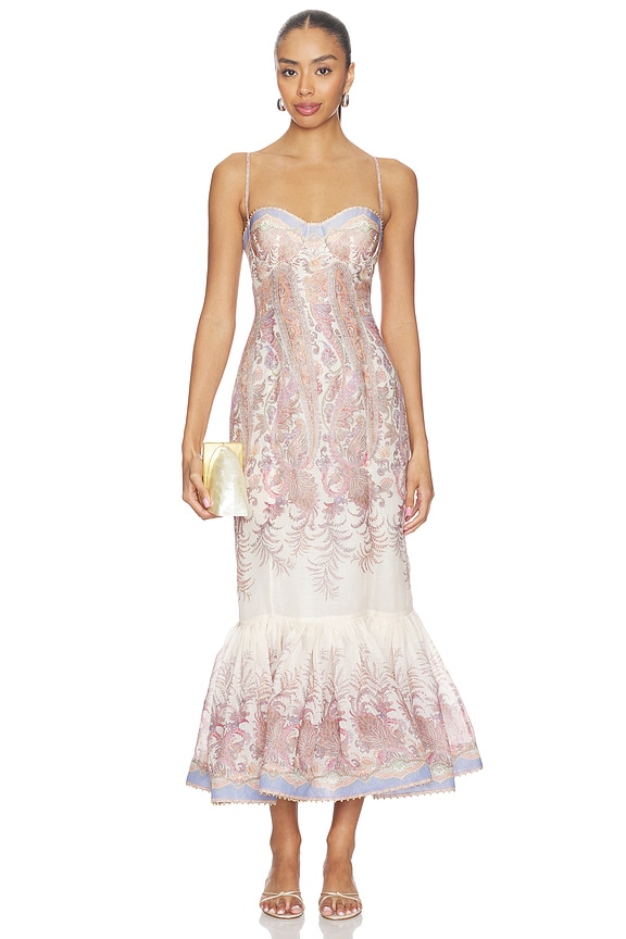 view 1 of 4 Alchemy Gown in Cream Paisley