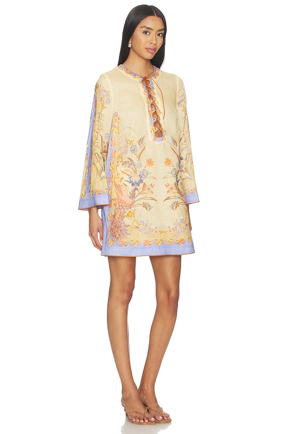 view 2 of 3 MINIVESTIDO INDRA in Biscuit Scarf Floral