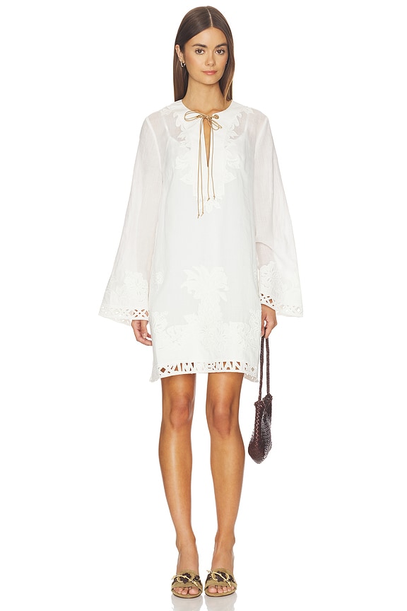 view 1 of 4 VESTIDO TÚNICA INDRA in Ivory