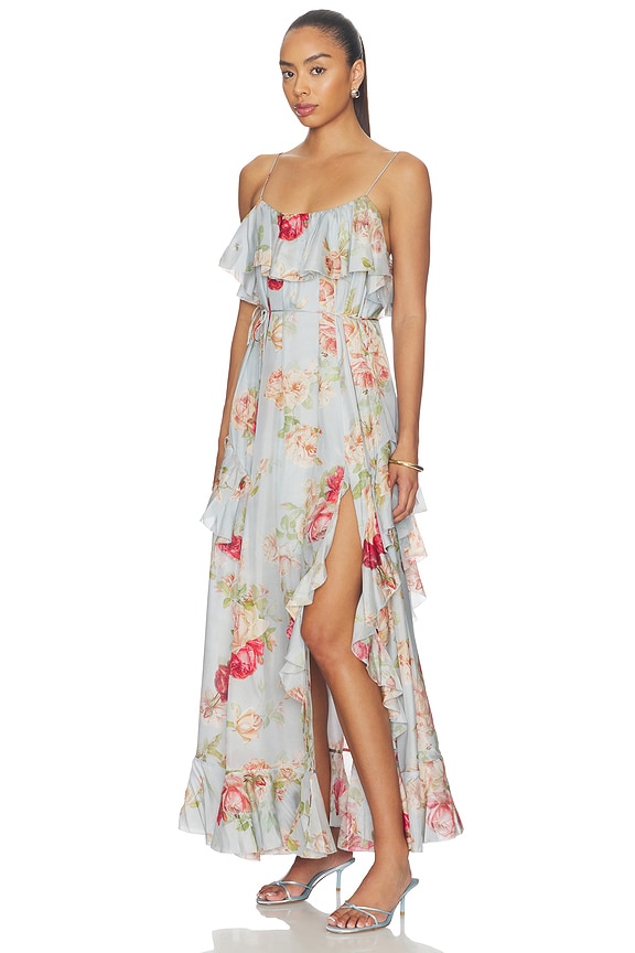 view 2 of 3 MAXIVESTIDO ROSELIGHT in Blue Rose Floral