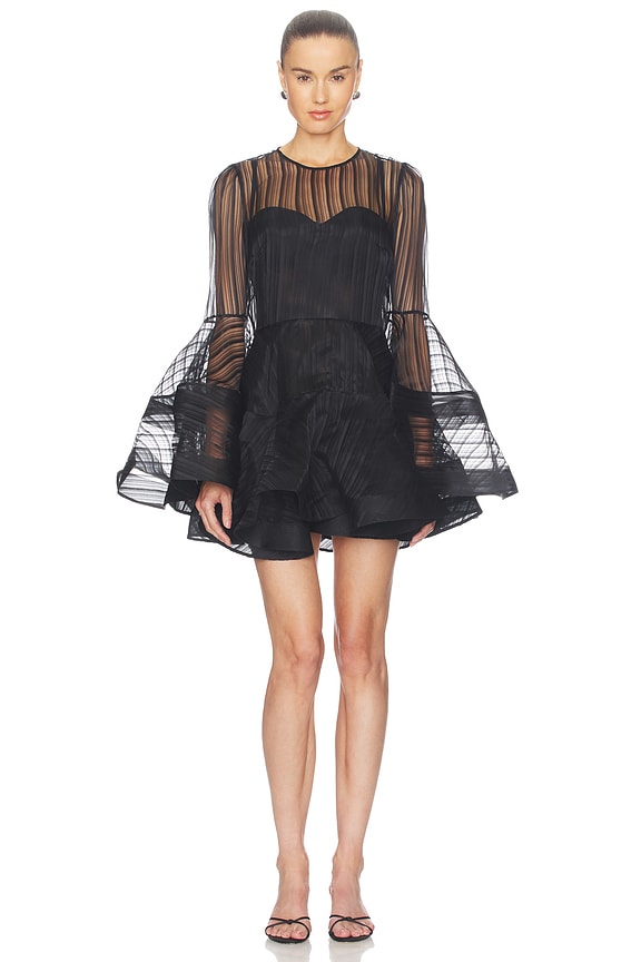 view 2 of 5 Valiant Lantern Mini Dress in Black