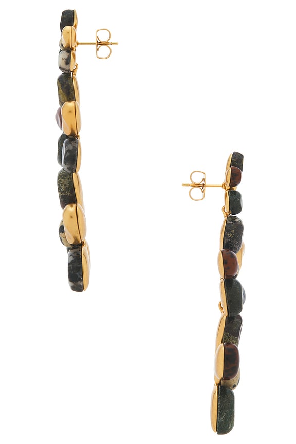 view 2 of 2 Norma Large Dangles Earring in Gold & Multi