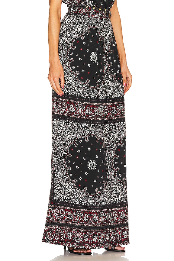 view 2 of 4 DOUBLE TUCK 바지 in Black Bandana