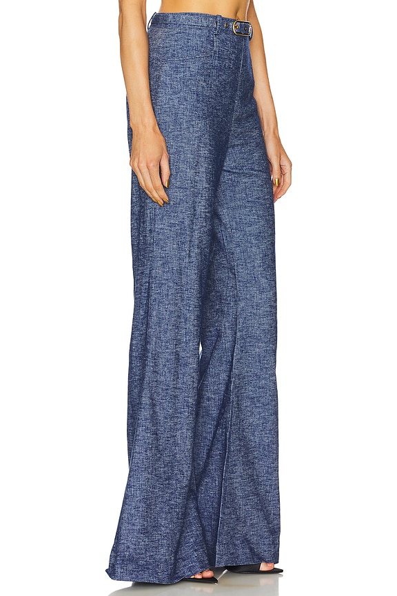 view 2 of 6 Eden Chambray Flare Pant in Chambray