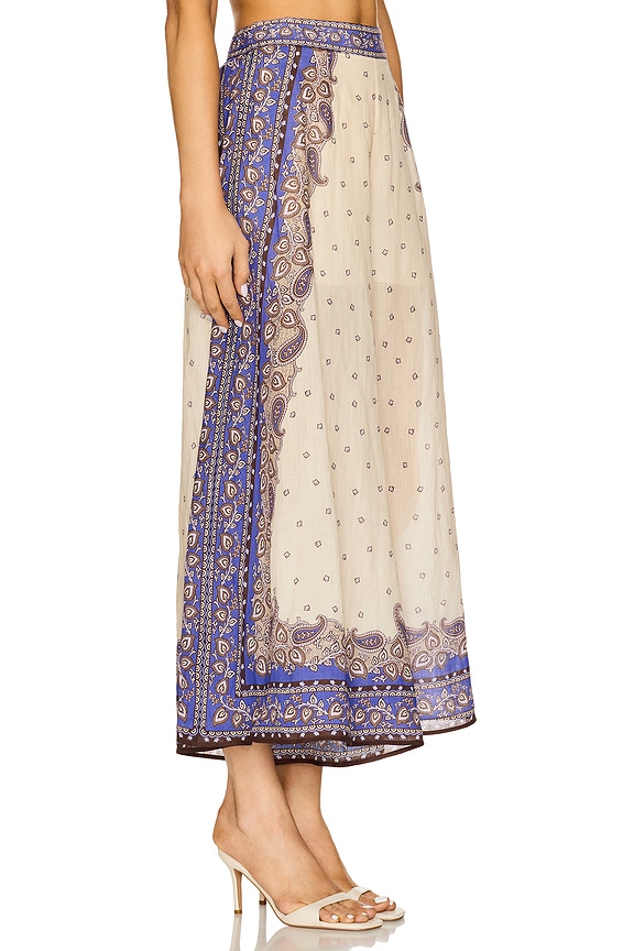 view 2 of 6 Maxine Wide Leg Cropped Pant in Purple Paisley