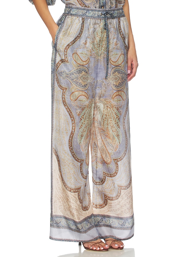 view 2 of 6 Wanderlust Relaxed Pant in Tapestry Blue Multi