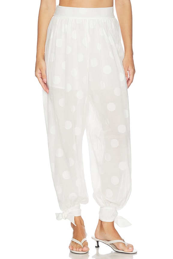 view 2 of 7 PANTALON SAROUEL SOLSTICE in Ivory