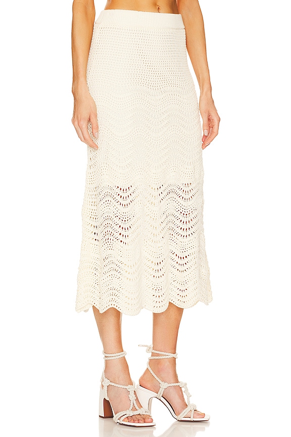 view 2 of 4 Devi Textured Skirt in Cream