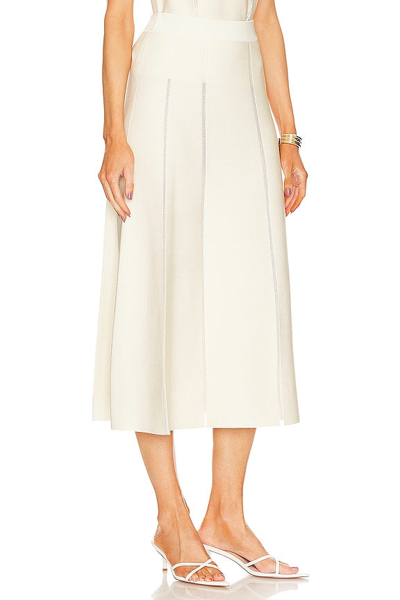 view 2 of 4 Matchmaker Midi Skirt in Cream