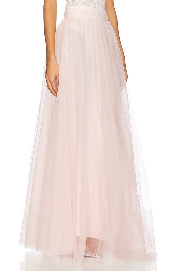 view 2 of 6 Tulle Midi Skirt in Pale Pink