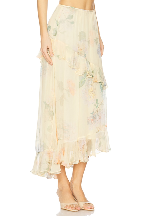 view 2 of 6 ЮБКА С АСИММЕТРИЧНЫМ ПОДОЛОМ ILLUMINATE in Lemon Hydrangea