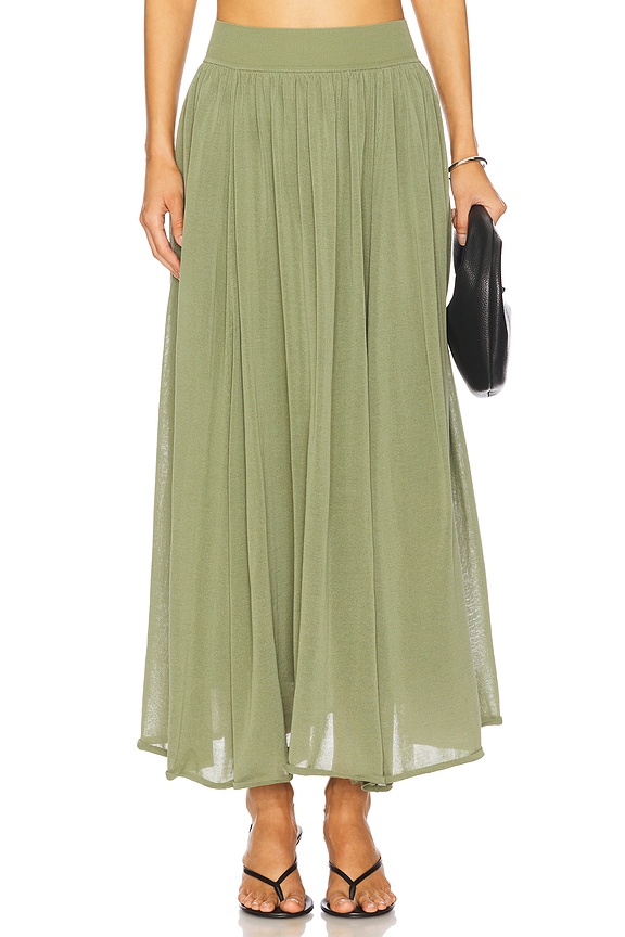 view 1 of 6 Illuminate Gathered Skirt in Olive