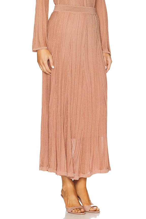 view 2 of 6 Lucky Skirt in Metallic Pink