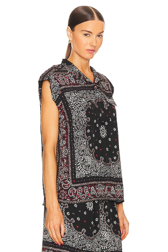 view 2 of 4 CAMISA UTILITY in Black Bandana