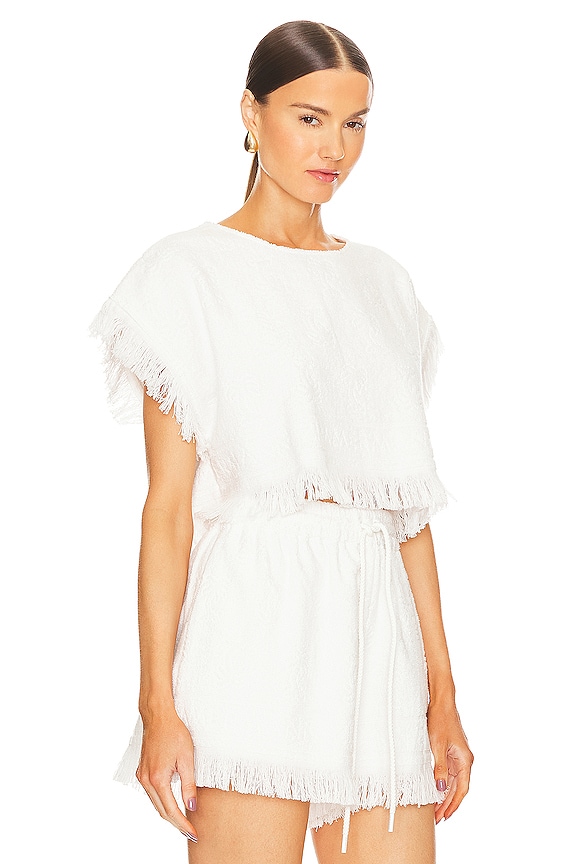 view 2 of 5 ALIGHT TOWELING 크롭 탑 in Ivory