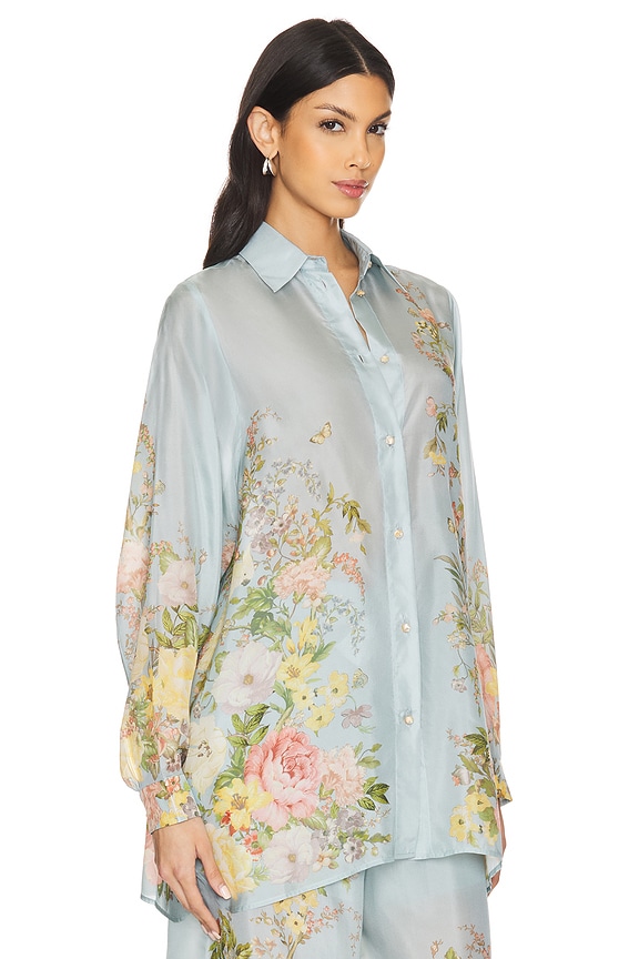 view 2 of 4 Waverly Relaxed Shirt in Blue Floral