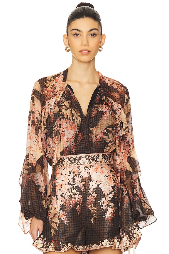 view 2 of 5 ILLUMINATE FLUTTER 블라우스 in Black Floral