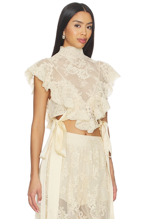 view 2 of 4 Luna Lace Bodice in Cream