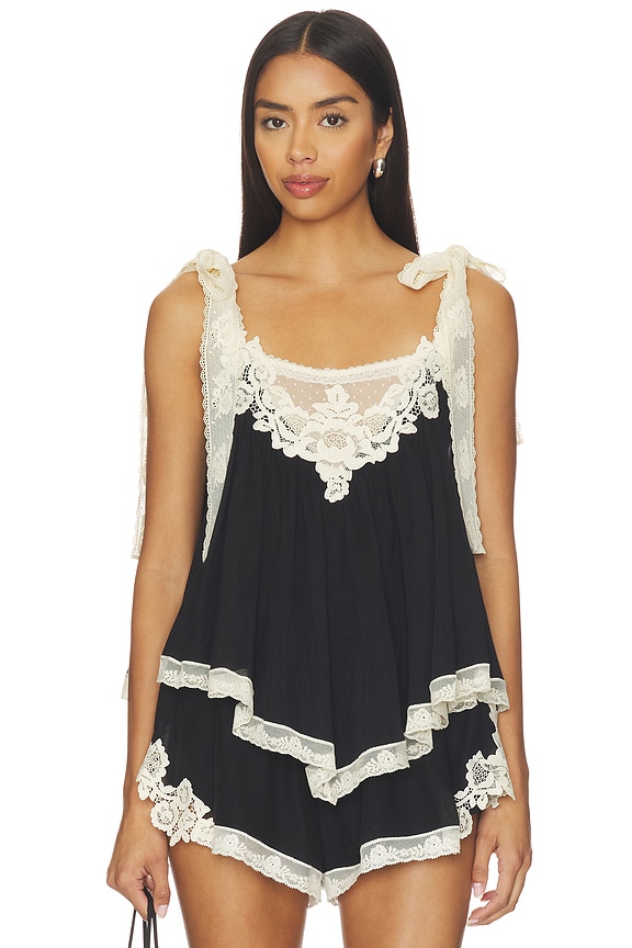 view 1 of 4 TOP CAMISOLA ROSELIGHT in Black