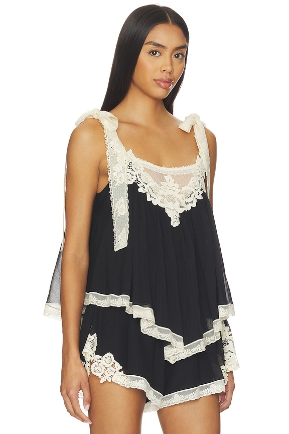 view 2 of 4 TOP CAMISOLA ROSELIGHT in Black