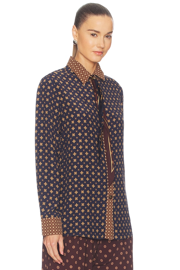 view 2 of 5 Relaxed Shirt in Multi Geo Print