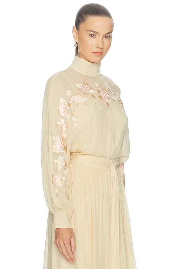 view 2 of 5 Valiant Embroidered Blouse in Cream