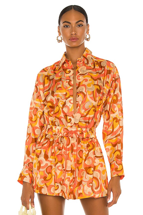 view 1 of 4 Mae Relaxed Shirt in Swirl