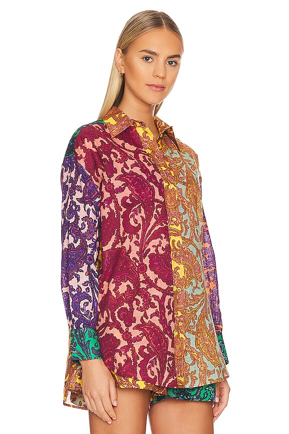 view 2 of 5 Tiggy Spliced Shirt in Spliced Paisley