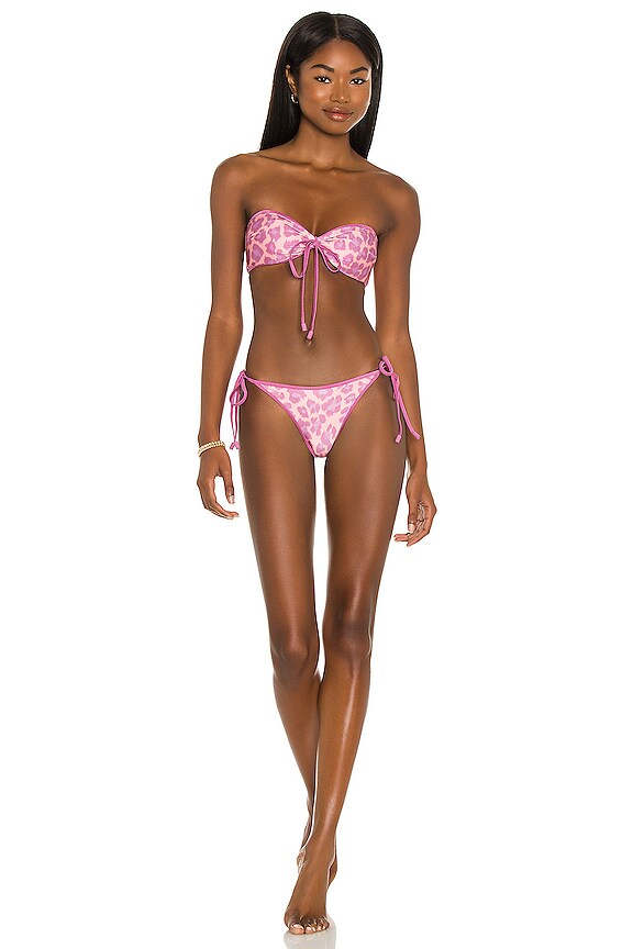 view 2 of 4 MAILLOT DE BAIN 2 PIÈCES TEDDY in Pink Leopard