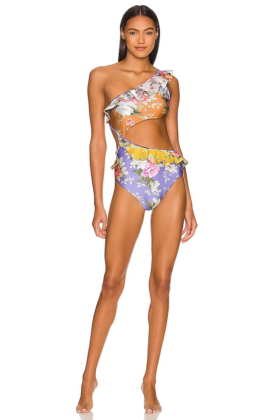 view 1 of 3 CUT OUT FRILL 원피스 in Spliced