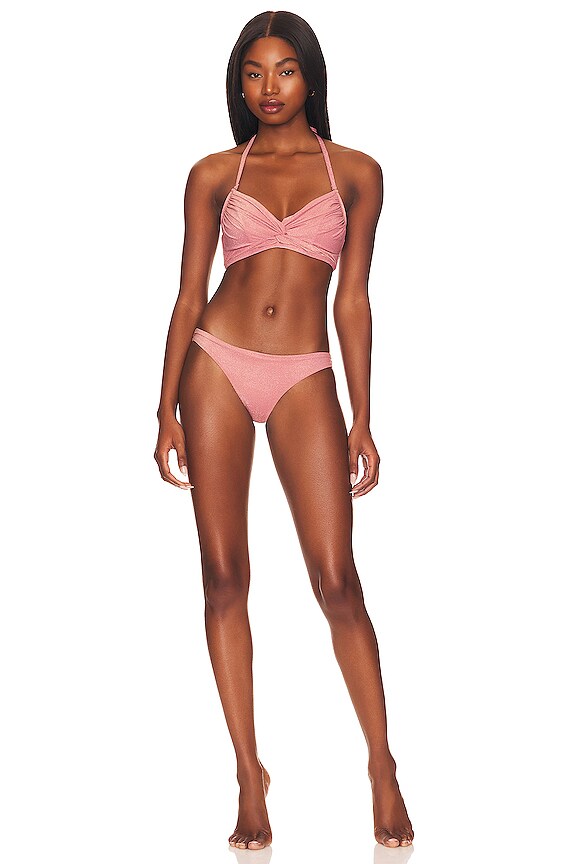 view 2 of 5 Clover Twist Bikini Set in Blush