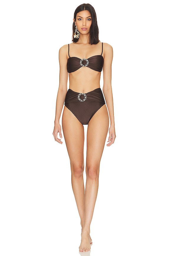 view 2 of 4 Chintz Ring Bikini in Dark Chocolate