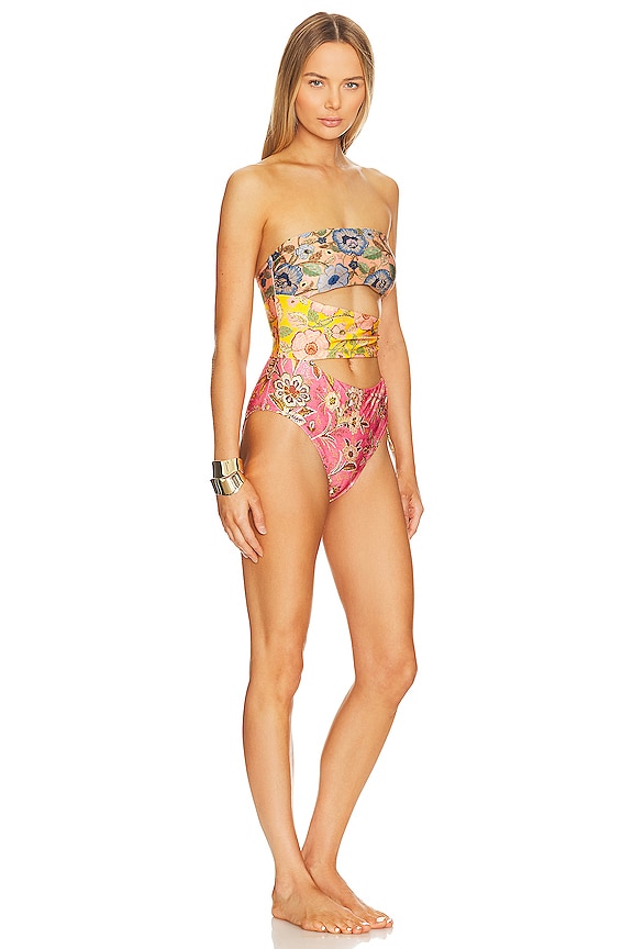 view 2 of 3 Junie Lace Up One Piece in Spliced