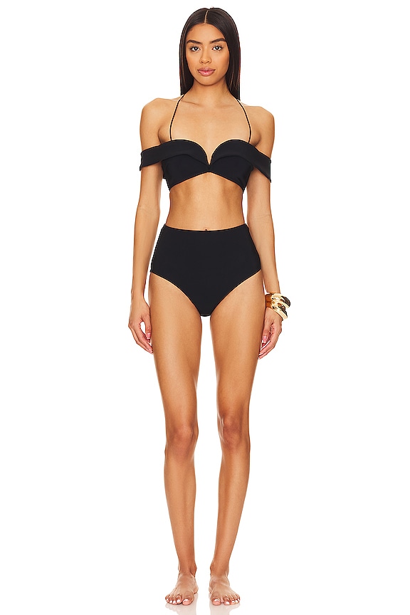 view 2 of 4 Lexi Off The Shoulder Bikini Set in Noir
