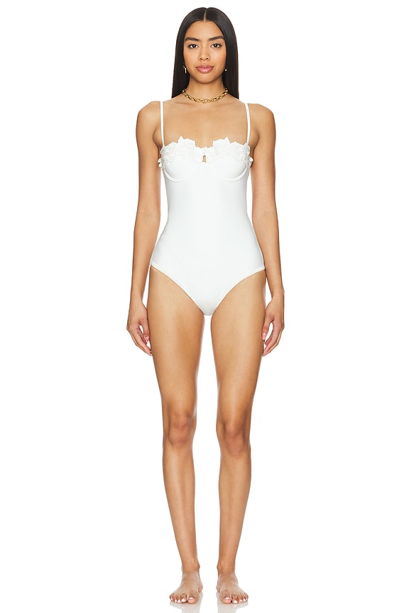 view 2 of 4 Halliday Embroidery One Piece in Ivory