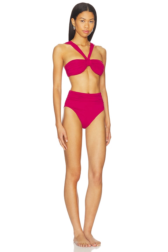 view 2 of 3 Daylight Knot Detail Bikini Set in Ruby