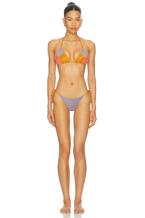 view 1 of 4 Indra Metallic Spliced Bikini in Spliced