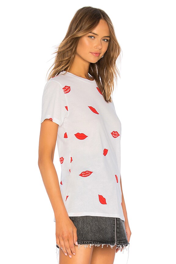 view 2 of 4 Kiss Kiss Bang Bang Tee in Optical White