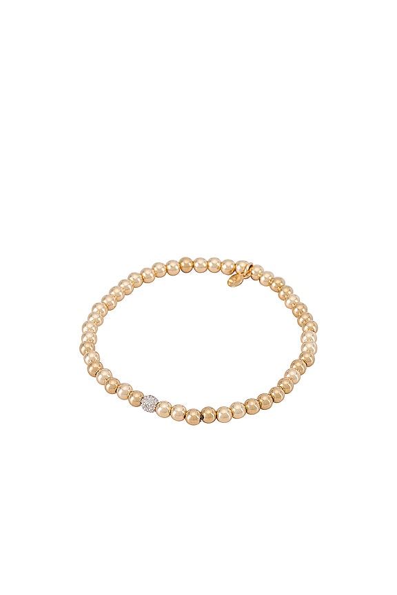 view 2 of 3 14K Gold Bead Bracelet in Gold